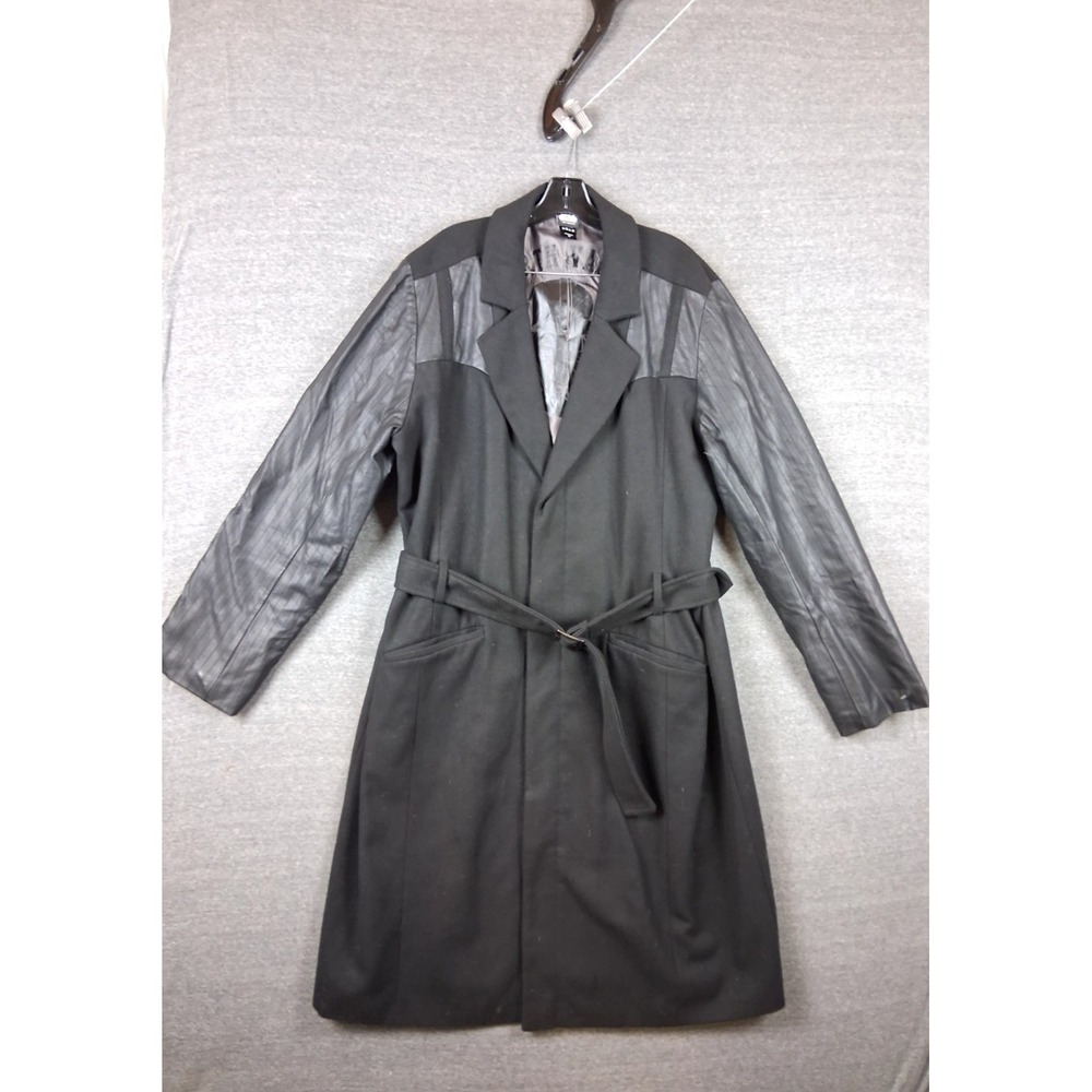 Star Wars Trench Coat 2X‎ Black Belted Darth Vader Cosplay Lucas Films Comic Con